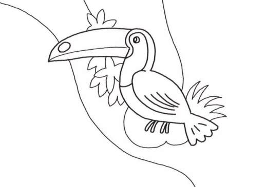 简笔画鸟的画法简单