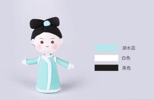 超轻粘土diy简单小女孩