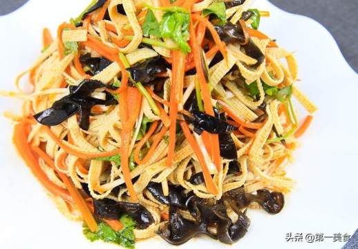 凉拌豆腐皮的简单做法