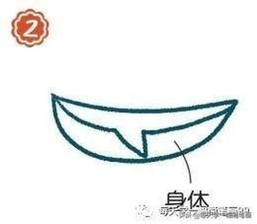 鲨鱼简笔画