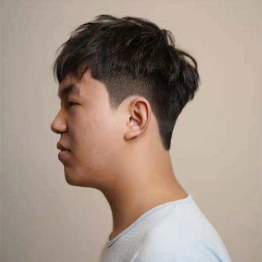 中分发型男怎么吹