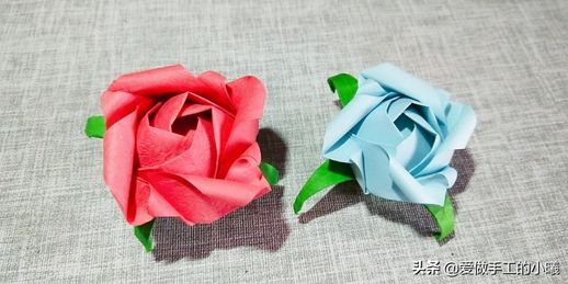 简单易学玫瑰花折纸_一步一步教你折玫瑰花