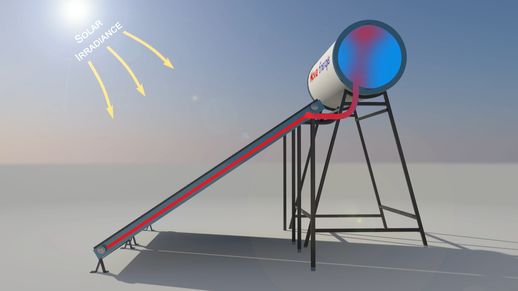 平板太阳能热水器_平板太阳能热水器室内安装