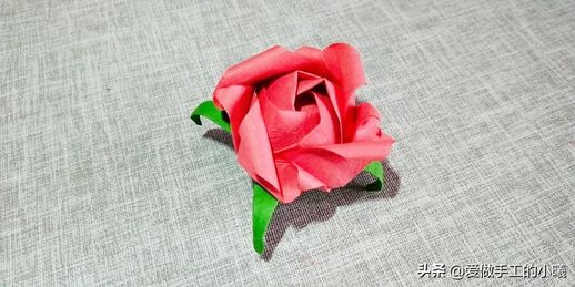 简单易学玫瑰花折纸_一步一步教你折玫瑰花
