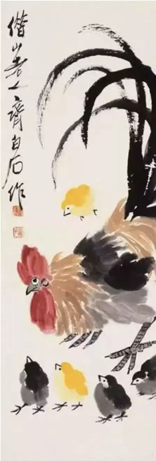 公鸡的画法_1秒画一只公鸡